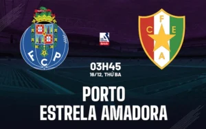 Soi kèo Porto vs Estrela Amadora (03h45 ngày 16/12): Đẳng cấp "Rồng thiêng" tại Dragão 1 Nhận định Porto vs Estrela Amadora 3h45 ngày 16/12